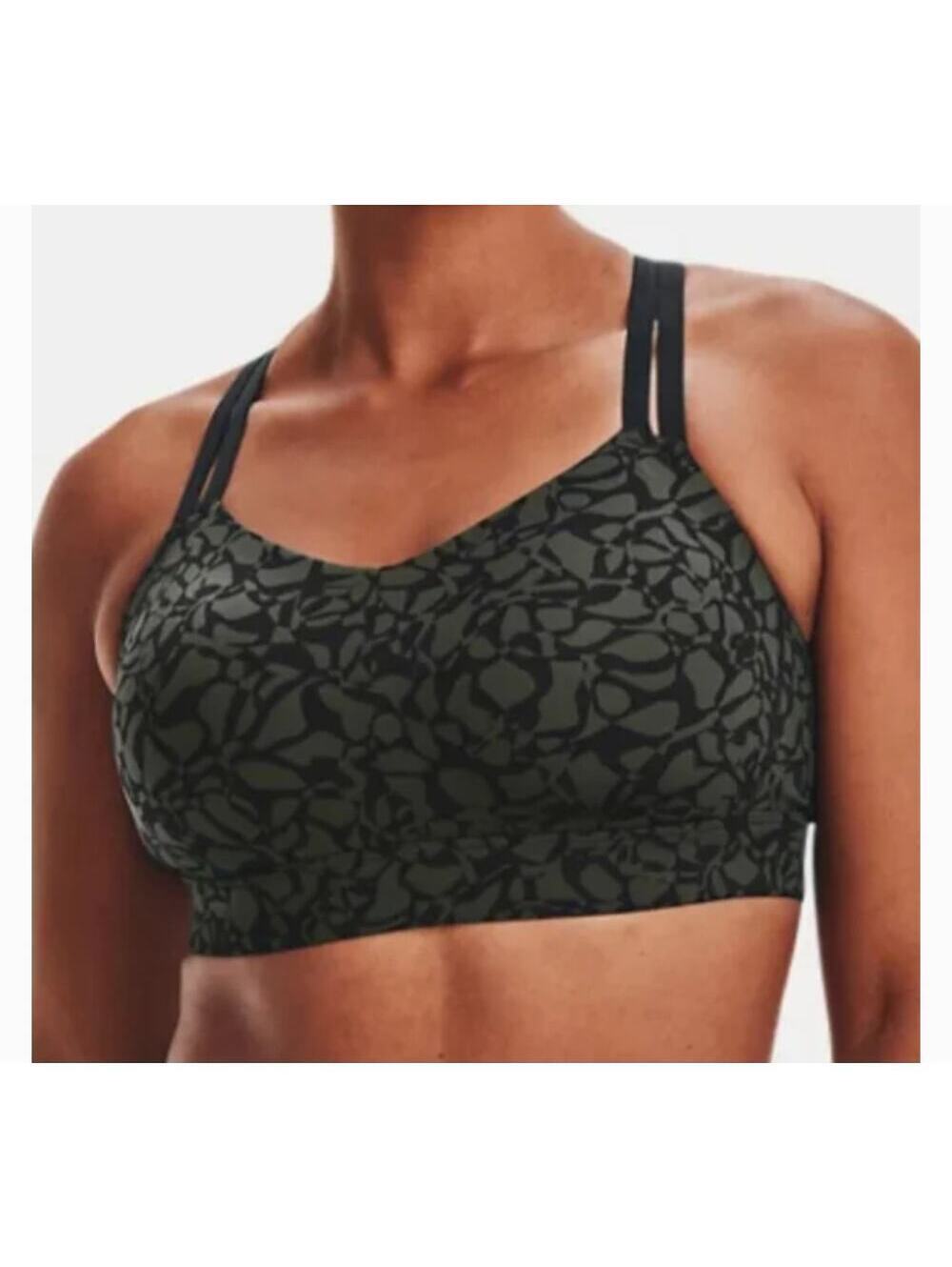 Under Armour HeatGear XS Strappy Back Camo Padded Camo Print Sports Bra